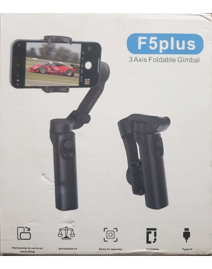 F5 Plus 3 Axis Foldable Selfie Video Gimbal Handheld Stabilizer