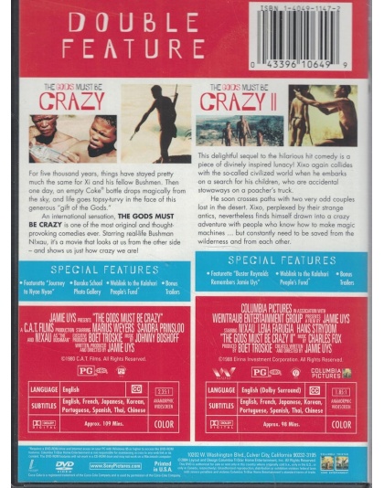 The Gods Must Be Crazy 1 &amp; 2