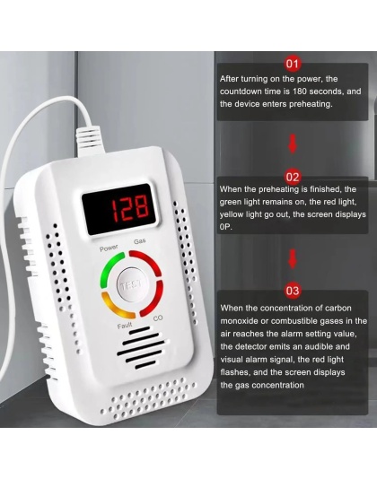 Natural Gas Detector For Kitchen