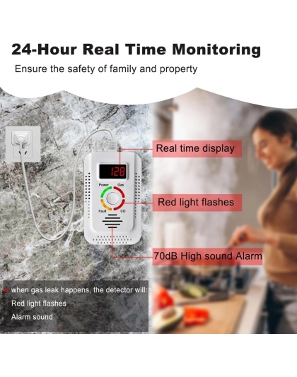 Natural Gas Detector For Kitchen