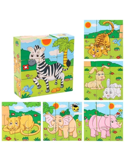 Children Six Side Cube Jigsaw Puzzles Game