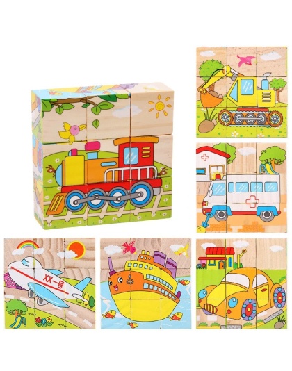 Children Six Side Cube Jigsaw Puzzles Game